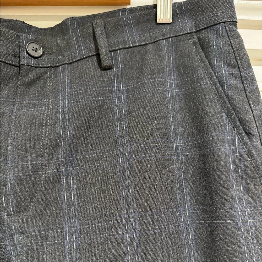 ZARA Men’s Plaid Straight leg chino